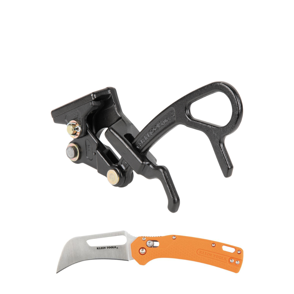 Klein Tools Wide Range Service Grip with Free Skinning Knife from GME Supply